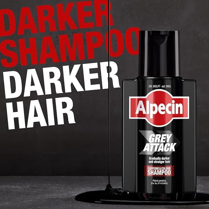 Alpecin Gray Attack Black Hair Dye Color Shampoo