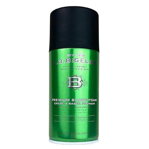C.O. Bigelow Shaving Foam, 5.2 oz Mens Shaving Cream, Shave Foam for Men with Eucalyptus Oil for All Skin Types Beauty & Personal Care C. O. Bigelow