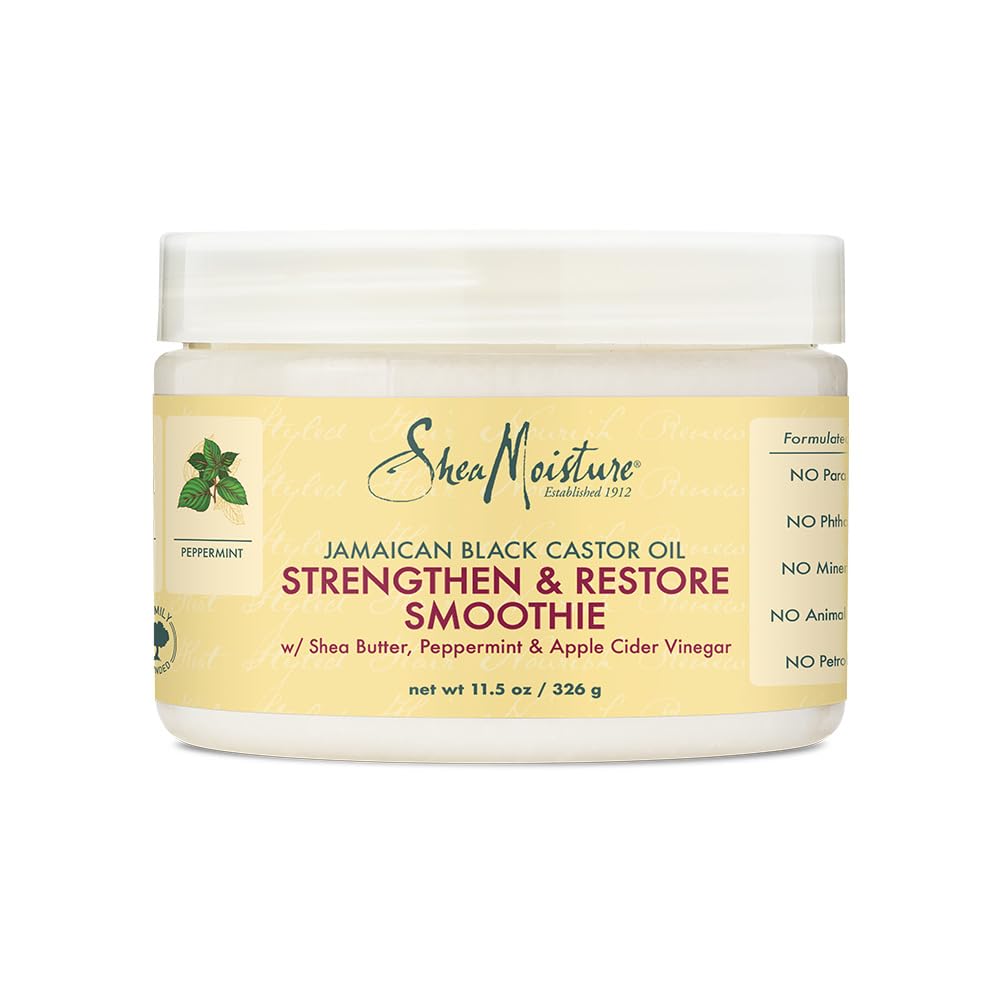 Shea Moisture Jamaican Black Castor Oil Strengthen & Restore Smoothie Cream for Unisex, 12 Ounce Beauty & Personal Care SheaMoisture