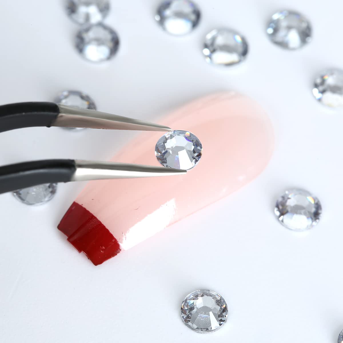 12 Grids 3792pcs Pieces Clear Flatback Rhinestones for Crafts,White Nail Gems Gemstones Crystals Jewels,Craft Glass Diamonds Stones Bling Rhinestone Beauty & Personal Care GAVIYE
