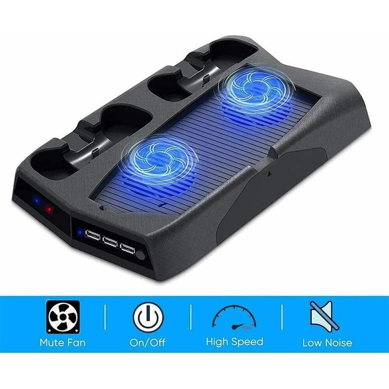 JSEIAJB for PS5 Charging Stand Base with Cooling Fan and 3 Port Controller Charger Storage Tray Bracket Beauty and Personal Care NSUQOA