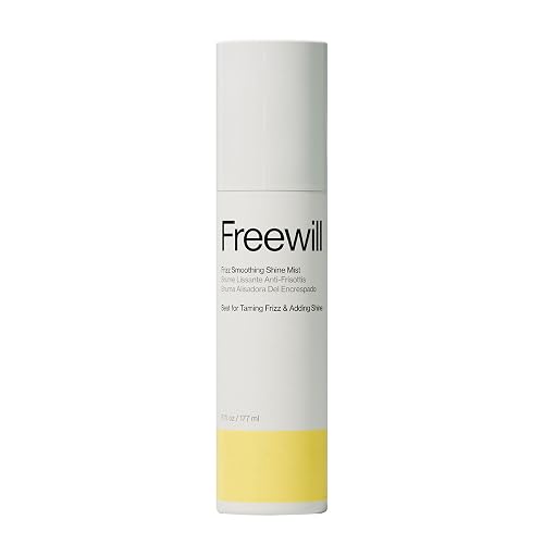 Freewill Frizz Smoothing Shine Mist - Lightweight Non-Greasy Hair Shine Spray for Frizz Control & Flyaways - Hydrating Mist with Argan, Coconut Beauty & Personal Care Freewill