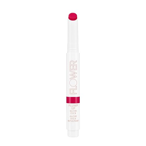 FLOWER Beauty By Drew Barrymore Plump Up Lip Gloss Stick - Lip Plumper - Nourishes + Hydrates Lips - Buildable + Dewy Finish - Fiery Beauty & Personal Care FLOWER