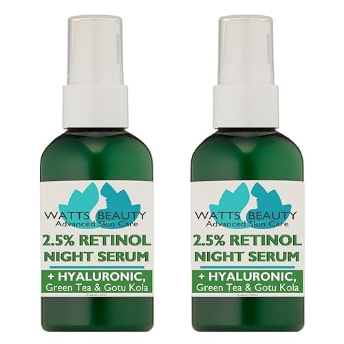 Watts Beauty 2.5% Retinol Serum with 50% Hyaluronic Acid - Anti Aging, Fine Lines, Wrinkles, Blemishes, Large Pores - No Parabens, No Animal Testing Beauty & Personal Care Watts Beauty