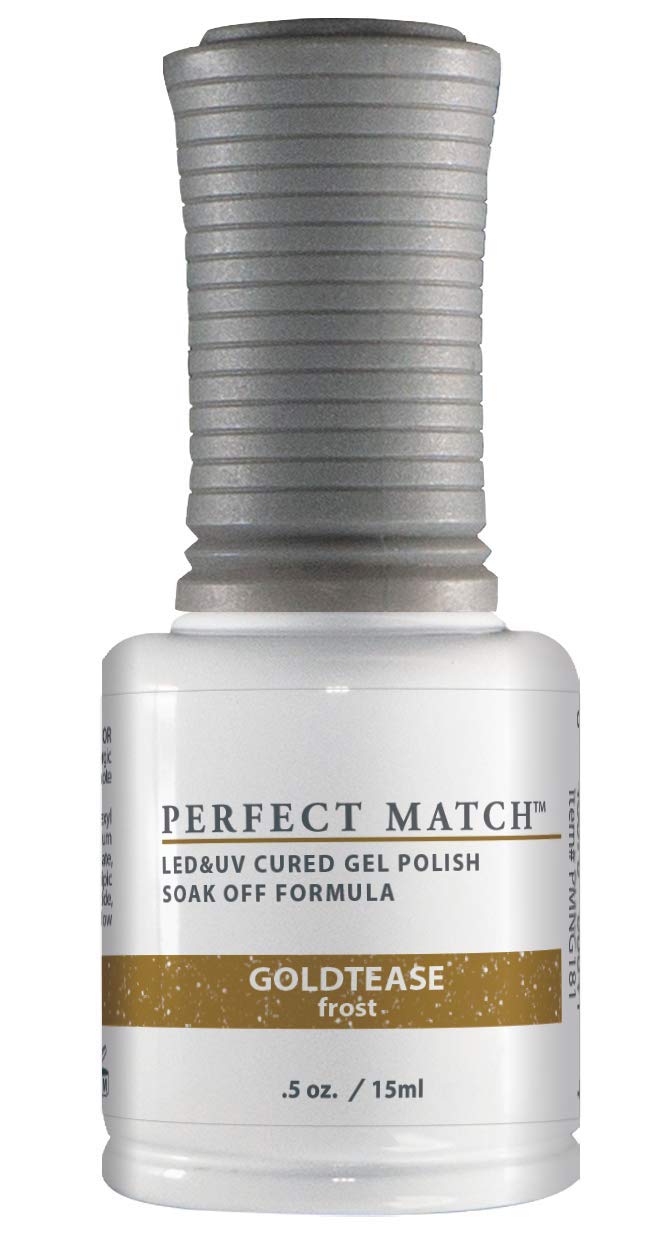LECHAT Perfect Match Gel Polish, Gold Tease, 0.5 Ounce (PMS181)