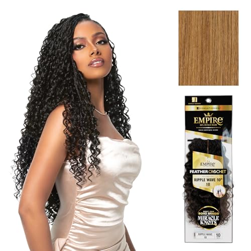 Sensationnel Empire Feather Crochet Braids-Ripple Wave,10in, 27 HONEYBLONDE