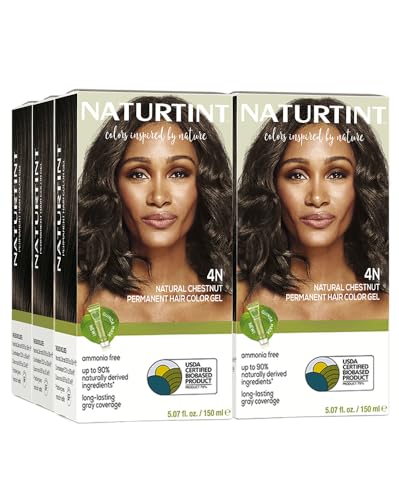 Naturtint 4N Natural Chestnut Permanent Hair Color (Pack of 6), Ammonia Free, Vegan, Cruelty Free, up to 100% Gray Coverage, Long Lasting Results Beauty & Personal Care Naturtint
