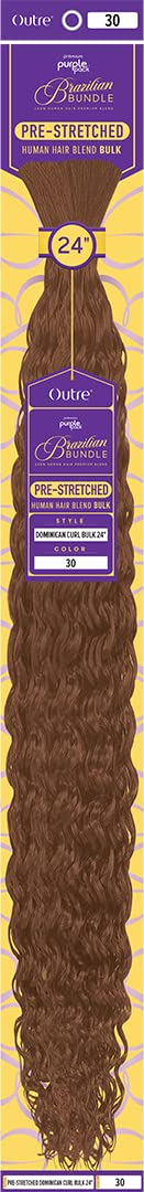 Outre Purple Pack Brazilian - Prestretched Dominican Curl Bulk 24" (30)