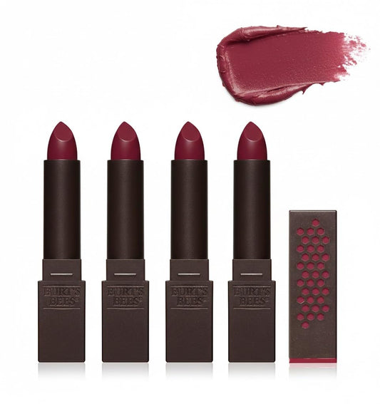 Burt's Bees 100% Natural Moisturizing Lipstick, Ruby Ripple - 4 Tube Value Pack Beauty & Personal Care Burt's Bees