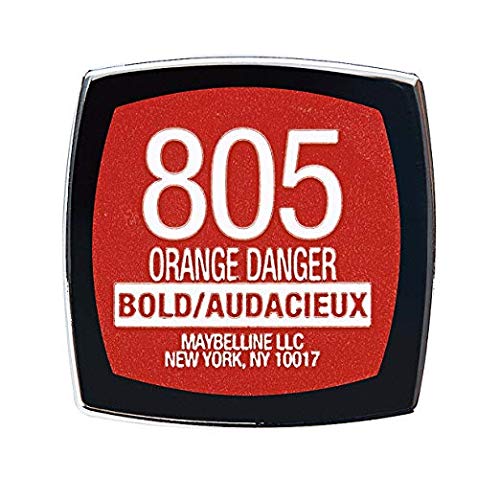 MAYBELLINE New York Color Sensational Orange Lipstick Matte Lipstick, Orange Danger, 0.15 oz, 1 Count Beauty & Personal Care MAYBELLINE