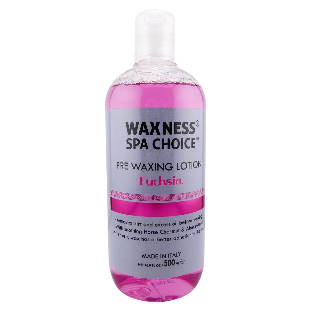 Waxness Spa Choice Pre Waxing Lotion Fuchsia Sweet Berries 16.9 fl oz / 500 ml Beauty and Personal Care Waxness
