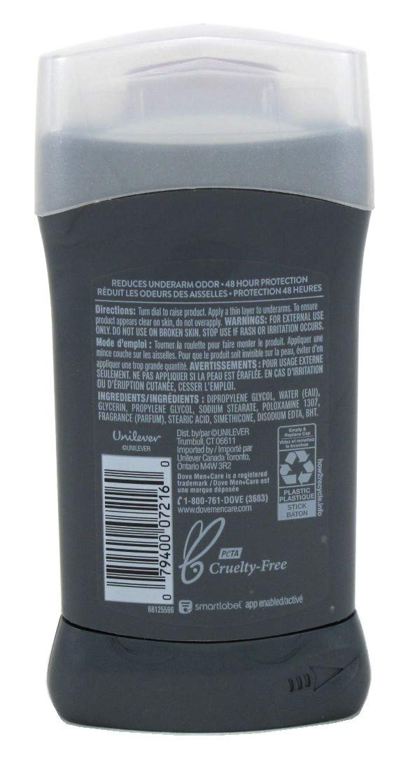 Dove Deodorant 3 Ounce Mens Clean Comfort 1/4 Moisturizer (88ml) (6 Pack) Beauty and Personal Care Dove