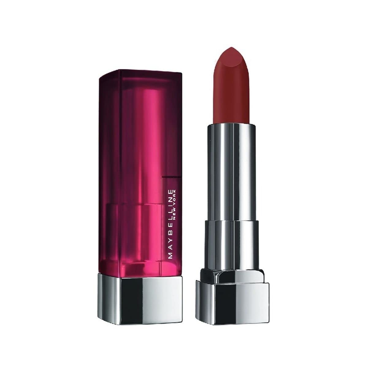 Maybelline Color Sensational Lipstick, Lip Makeup, Matte Finish, Hydrating Lipstick, Nude, Pink, Red, Plum Lip Color, Burgundy Blush, 1 Count Beauty & Personal Care MAYBELLINE