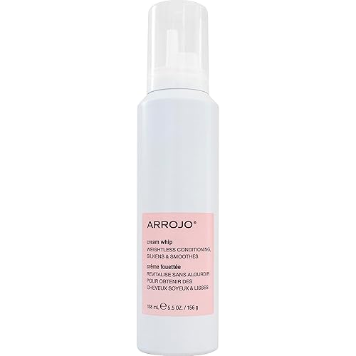 ARROJO Cream Whip - 5.5 Fl Oz - Conditioning Leave-In Hair Styling Cream for Wavy or Dry Hair, Sulfate & Sodium-Chloride Free, Antioxidant Beauty & Personal Care ARROJO