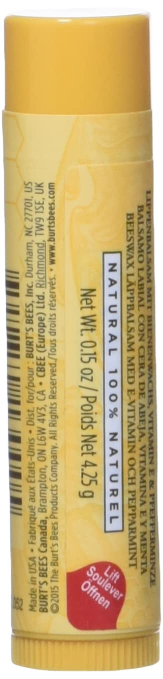 Burt's Bees Beeswax Lip Balm Tube, 15-Ounce Tubes (Pack of 4) Beauty & Personal Care Burt's Bees