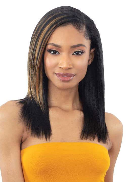 Shake N Go Freetress New Concept Floor Bundle Hair ORGANIQUE STRAIGHT 10'' (1 JET BLACK)