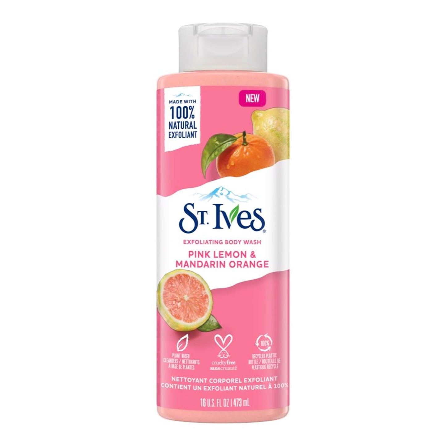 St. Ives Pink Lemon & Mandarin Orange Exfoliating Body Wash 16 Fl Ounces Beauty & Personal Care St. Ives