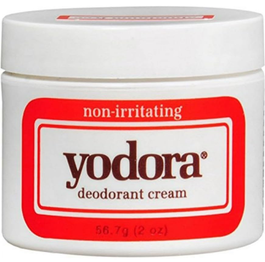 Yodora Deodorant Cream Aluminum Free Powder Scent Gentle Non Irritating Non Staining 2 oz (Pack of 4) Beauty and Personal Care yodora
