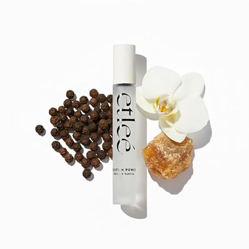 ETLEÉ Cotton Powder Eau de Parfum 0.34oz, Aldehydic Musk Long Lasting Perfume With Sandalwood, Black Pepper, Orchid, Lily & Rose, Layerable Luxury Beauty & Personal Care ETLEÉ