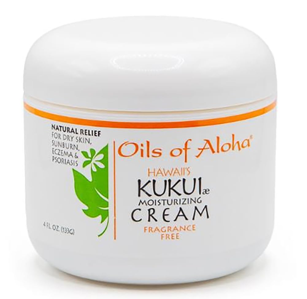 Oils of Aloha Kukui Moisturizing Cream - 4 oz. Fragrance Free Beauty & Personal Care Oils of Aloha