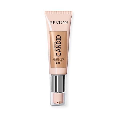 Revlon PhotoReady Candid Natural Finish Foundation, with Anti-Pollution, Antioxidant, Anti-Blue Light Ingredients, 320 Tawny, 0.75 fl. oz. Beauty & Personal Care REVLON