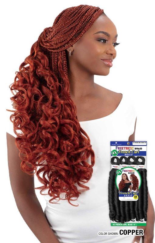 SHAKE-N-GO 4X French Curl Braid 18" (DARK BROWN 2)