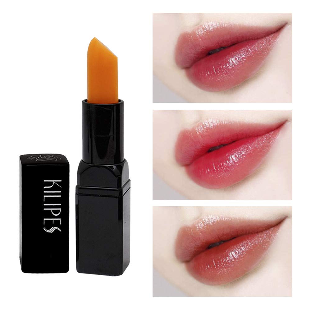 Moisturizer Lip Balm, Magic Temperature Color Change Lipstick, Waterproof Kiss-proof Long Lasting Lip Gloss Natural Nutritious Lip Stick with Vitamin Beauty & Personal Care Kilipes