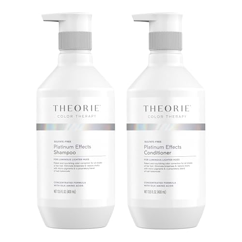 THEORIE 400 mL Shampoo & Conditioner Collection (THEORIE Sage Collection Hair Care Sets (Platinum Effects 400mL Shampoo & Conditioner Set)) Beauty & Personal Care Theorie