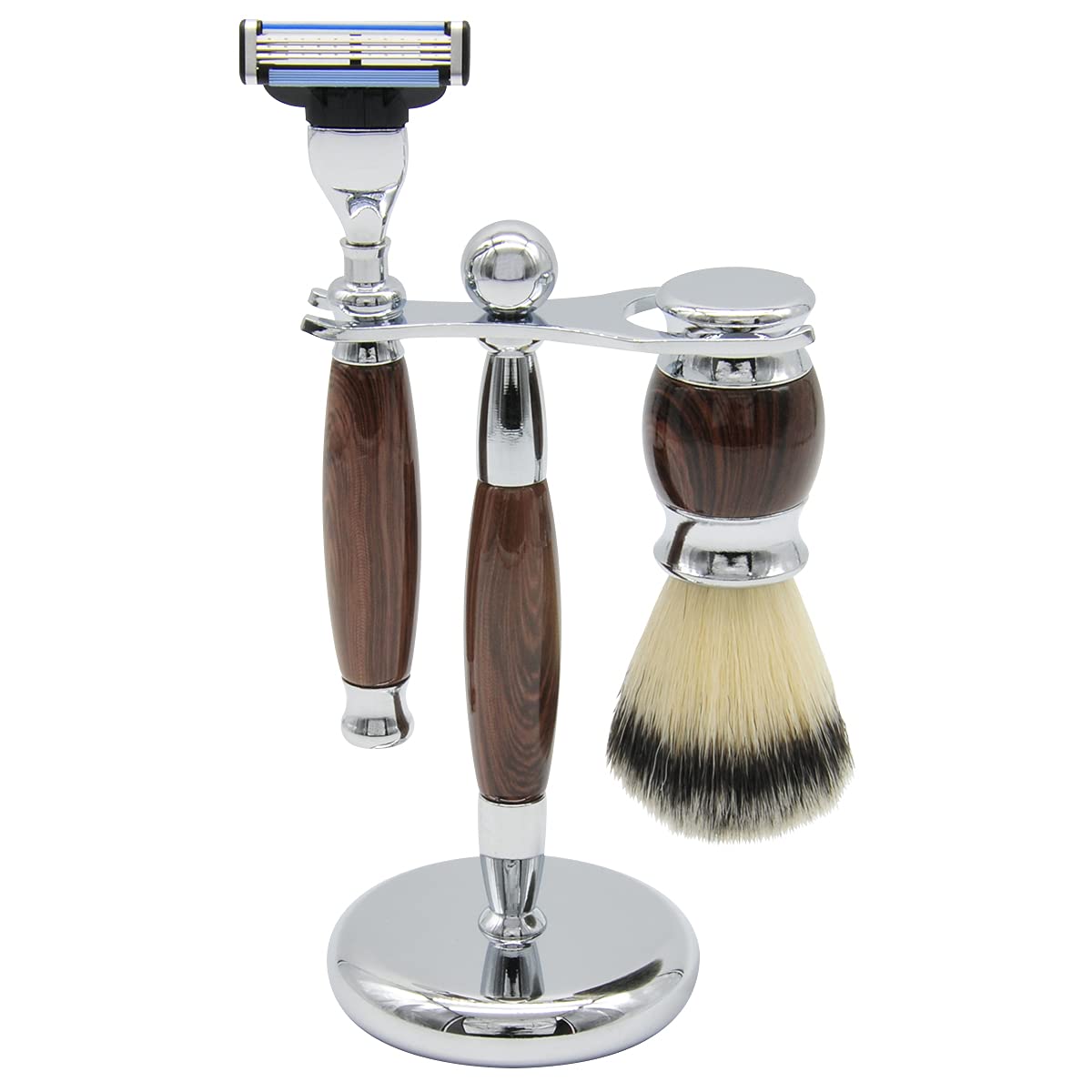 Union Razors SS4W Three Piece Shave Kit with Razor, Shaving Brush & Stand Beauty and Personal Care Union Razors