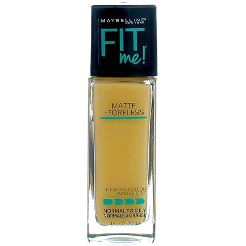 Maybelline New York Fit Me! Matte + Poreless Foundation, Classic Ivory [120] 1 oz (Pack of 5) Beauty & Personal Care MAYBELLINE