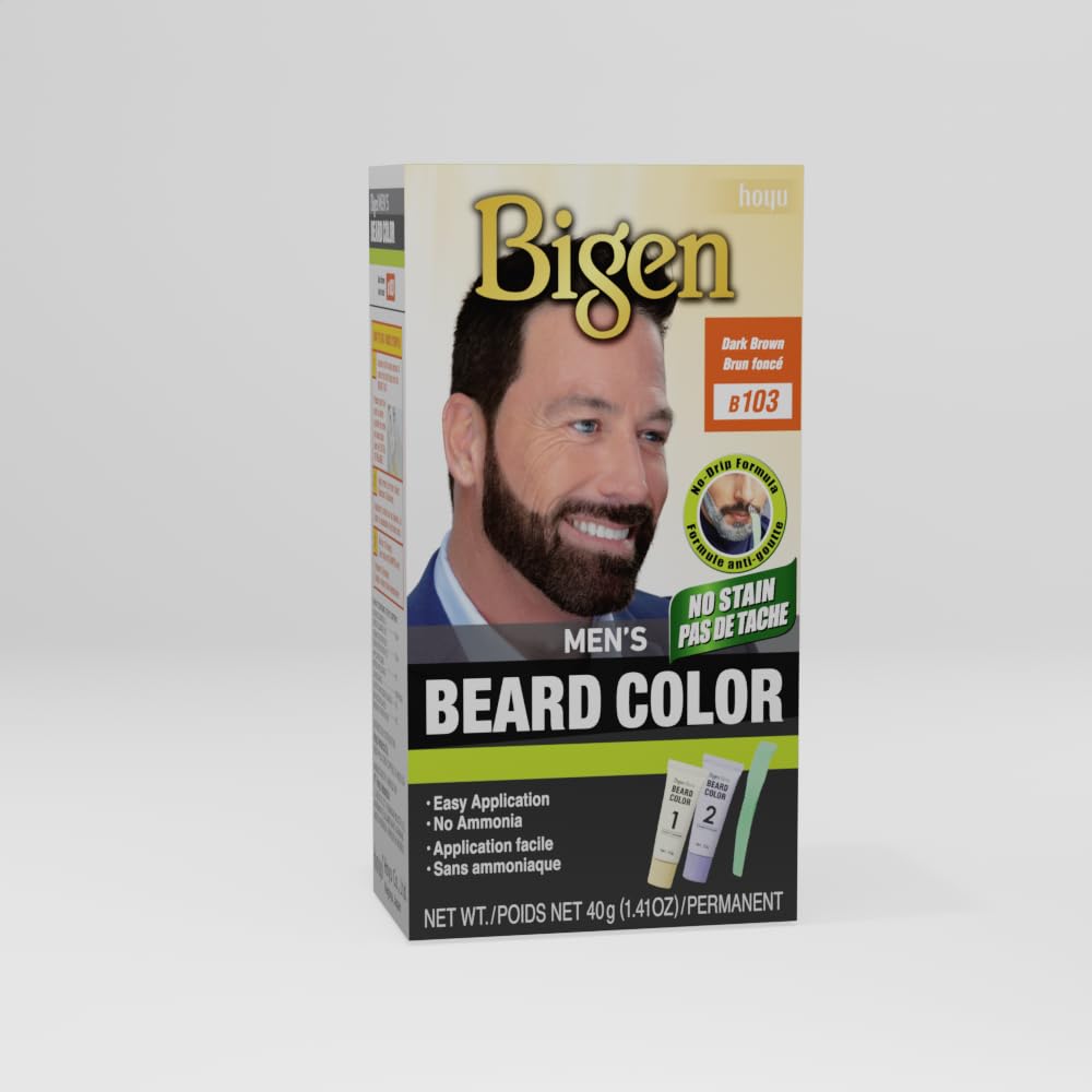 Bigen Men’s Beard Color 103 Dark Brown - 3 Pack Beauty & Personal Care Bigen