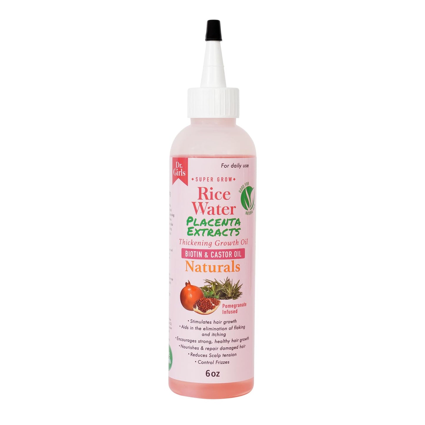 Dr.Girls Rice Water Thickening Growth Oil 6oz (Placenta Extracts) Beauty & Personal Care Dr.Girls