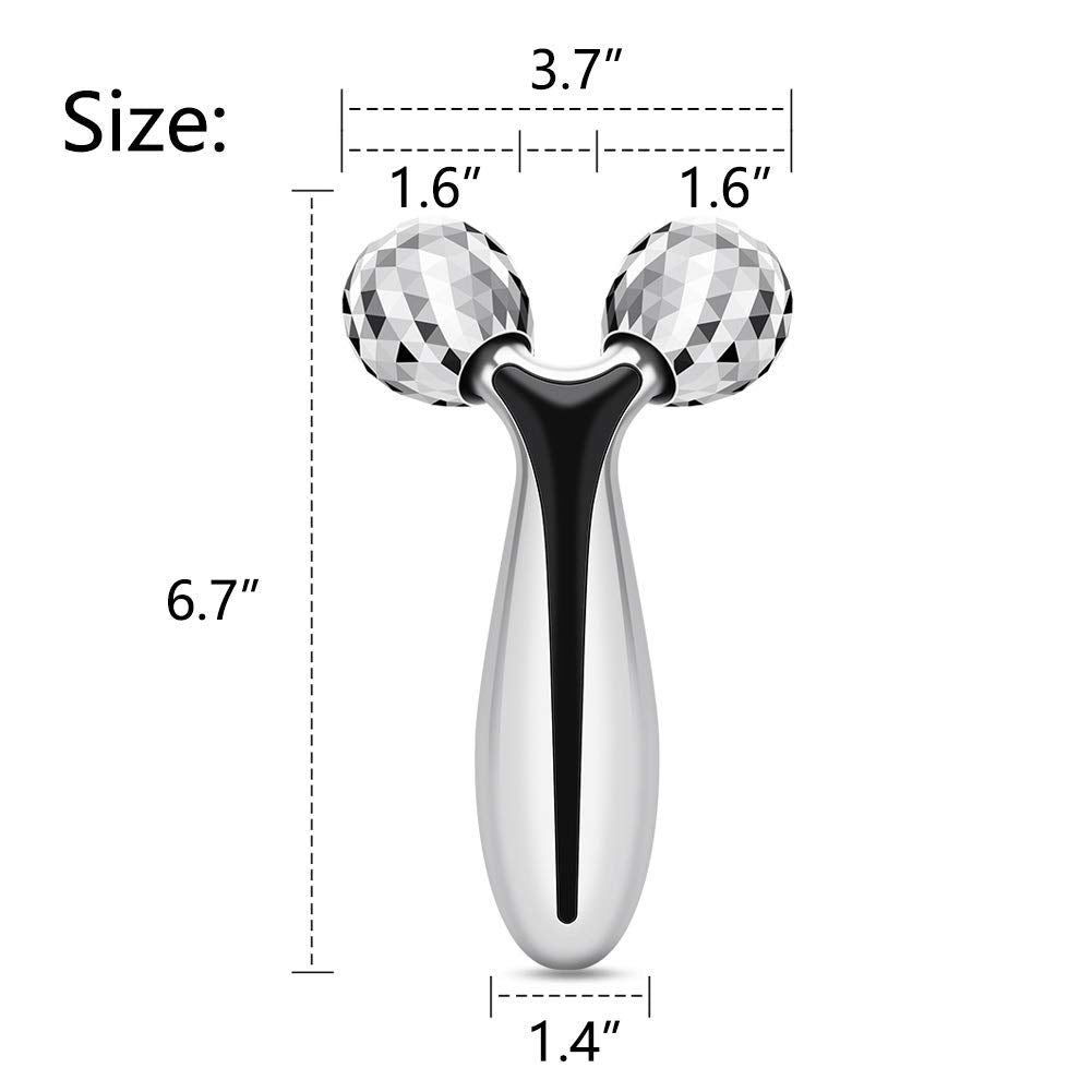 SUPANT V Facial Roller Massager, Reduce Wrinkles in Neck and Eyes, Massage for Lymphatic Drainage, Face Lifting, Reduce Puffiness, Skin Tightening Beauty & Personal Care SUPANT