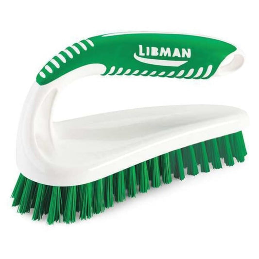 2 1/2 in W Scrub Brush, Stiff, 5 1/2 in L Handle, 7 in L Brush, Green, Polypropylene, Santoprene - 1 Each Beauty and Personal Care LIBMAN COMMERCIAL