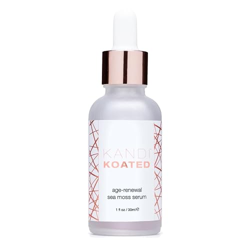 Kandi Koated Age-Renewal Sea Moss Serum by Kandi Burruss - Hydrating Face Serum with Aloe, Hyaluronic Acid & Antioxidants - Vegan, Firming Skincare Beauty & Personal Care Kandi