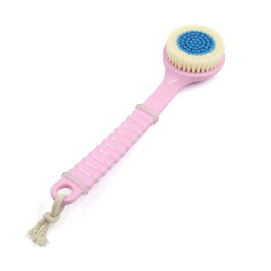 Ruilogod Pink Blue Soft Bristle Good Performance Handle Body Brush Shower Scrubber 12.2inch (id: 1d2 af5 055 7d0 79e Beauty and Personal Care Ruilogod