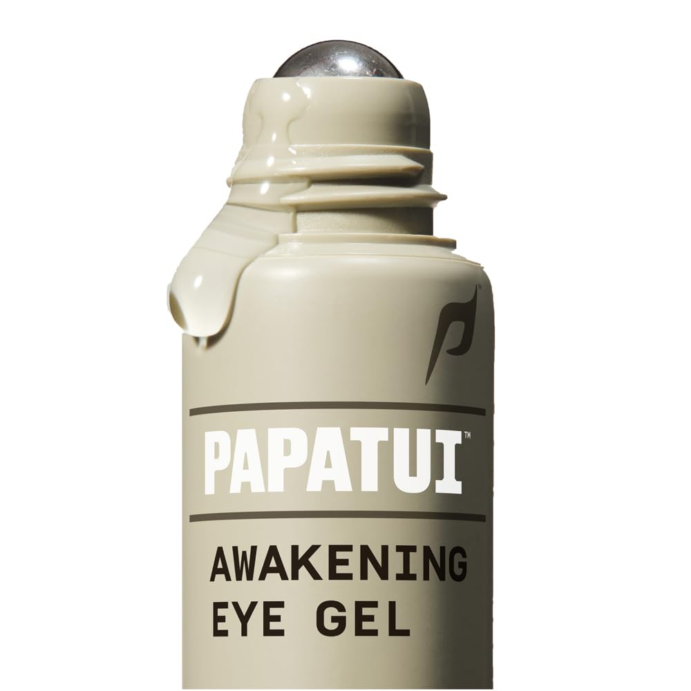 PAPATUI by Dwayne Johnson Awakening Eye Gel for Men | Cooling Rollerball Applicator | Reduce Puffiness, Brighten Dark Circles, and Hydrate Tired Beauty & Personal Care PAPATUI