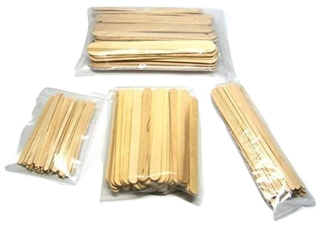 200 Pc Wood Wax Applicator Stick Assortment for Facial, Eyebrow, Body by NetSellsIt Beauty and Personal Care NSI
