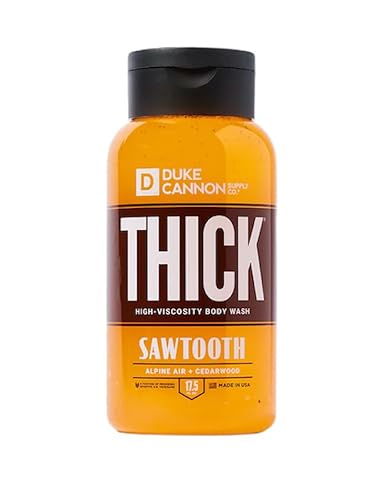 Duke Cannon Thick High Viscosity Body Wash - Sawtooth, Alpine Air and Cedarwood Scent, 17.5 oz Beauty & Personal Care Duke Cannon Supply Co.