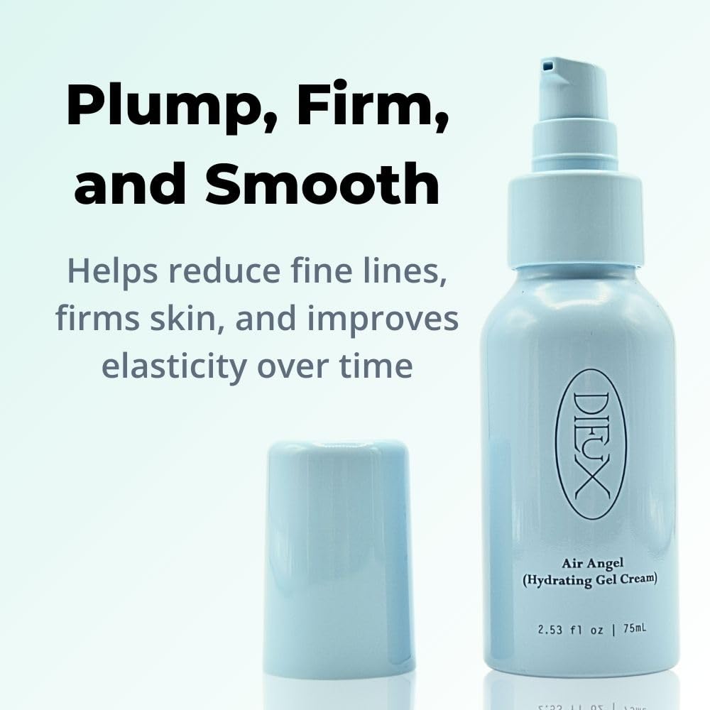 Dieux Skin Air Angel Lightweight Gel Cream Moisturizer - Hydrating, Plumping, Non-Comedogenic, Vegan, Fragrance-Free, 2.53 oz Beauty & Personal Care Dieux