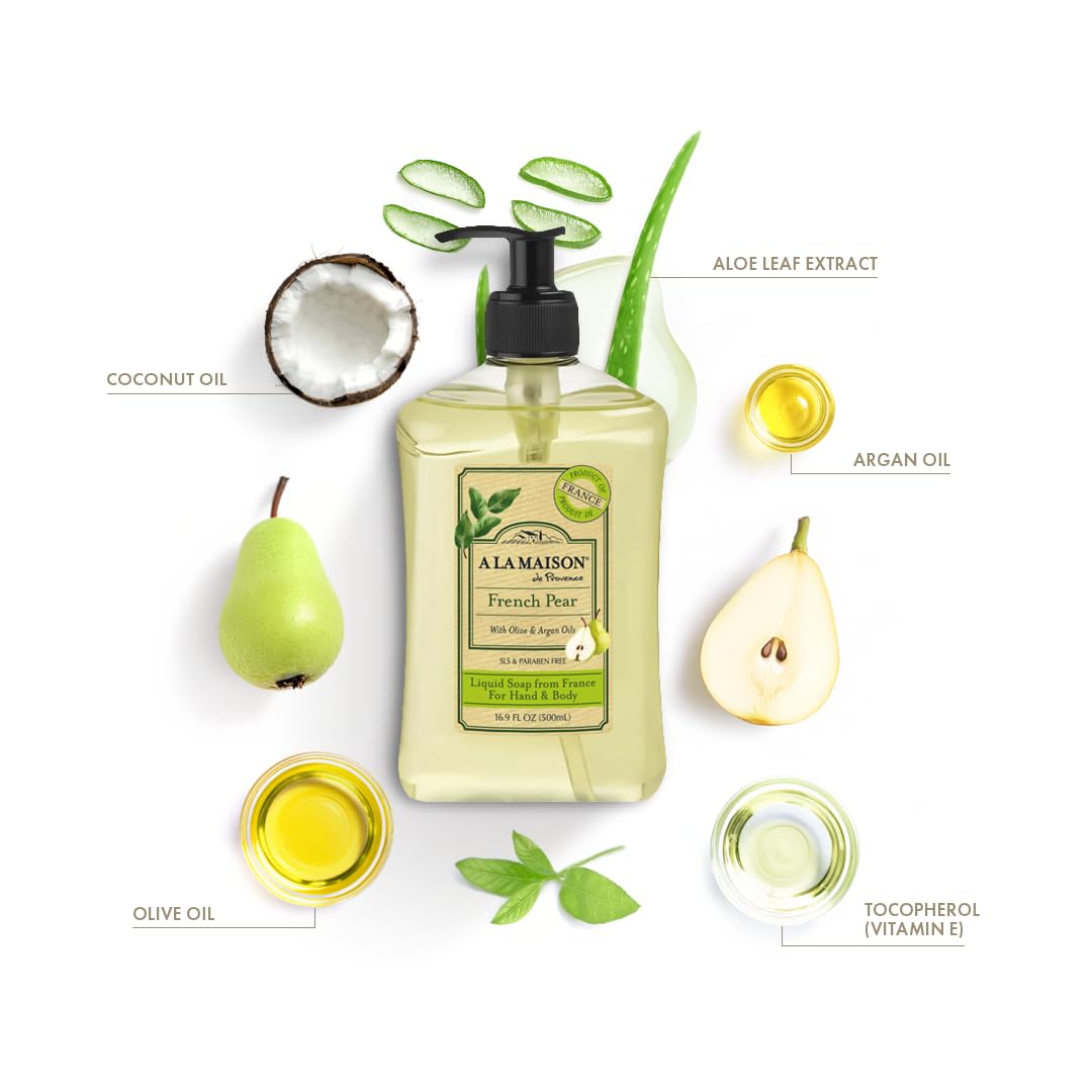 A LA MAISON Liquid Hand Soap, French Pear, 16.9 Fl Oz Beauty & Personal Care A LA MAISON