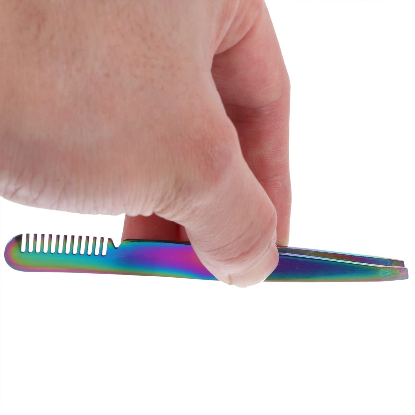 Facial Hair Tweezers Eyebrow Tweezers Slanted, Eyebrow Tweezers with Comb Stainless Steel Slanted Tip Tweezers Precision Tweezers Set Small Tweezers Beauty and Personal Care Beaupretty