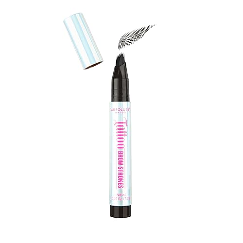 Absolute New York Tattoo Brow Strokes, Natural Mirco Bladed Effect, Define and Perfect Brows (MEBT01 Black) Beauty & Personal Care Absolute New York