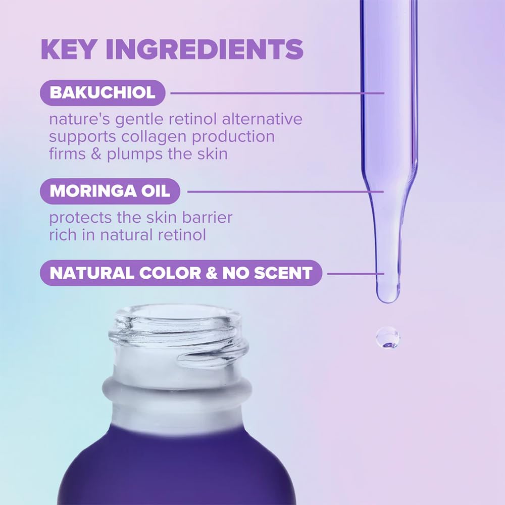 ClarityRx Better With Age Renewing Bakuchiol Face Serum for Anti-Aging, Gentle Alternative Retinol Serum, Plant Based, Cruelty Free, Paraben Free (1 Beauty & Personal Care ClarityRx