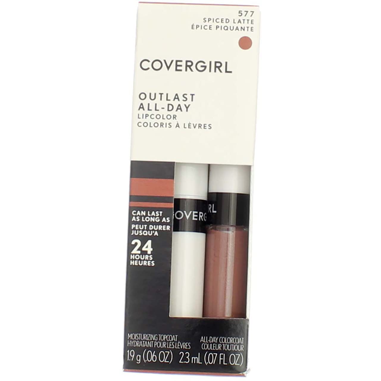 CoverGirl Outlast All Day Lipcolor, Spiced Latte [577] 1 ea (Pack of 8) Beauty & Personal Care COVERGIRL