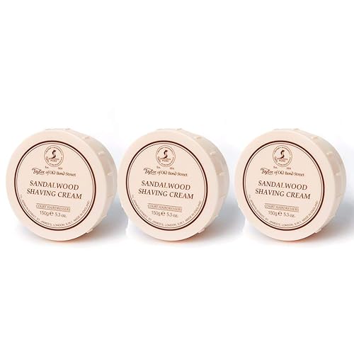 Taylor of Old Bond Street Sandalwood Shaving Bowl, 5.3-Ounce Pack of 3 (3) Beauty & Personal Care Taylor