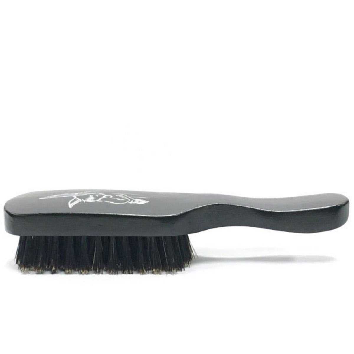 Badass Beard Care 100% Boars Hair Hardwood Frame Black Series Beard Brush For Men with Handle Beauty and Personal Care Badass Beard Care