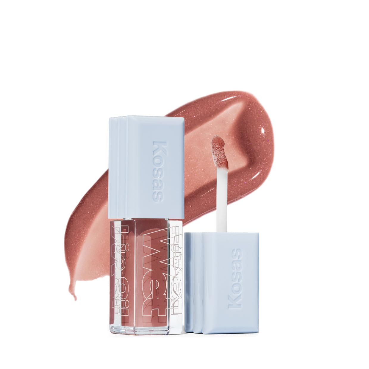 Kosas Wet Lip Oil Gloss - Hydrating Lip Plumping Treatment with Hyaluronic Acid & Peptides, Non-Sticky Finish (Unbuttoned) Beauty & Personal Care Kosas