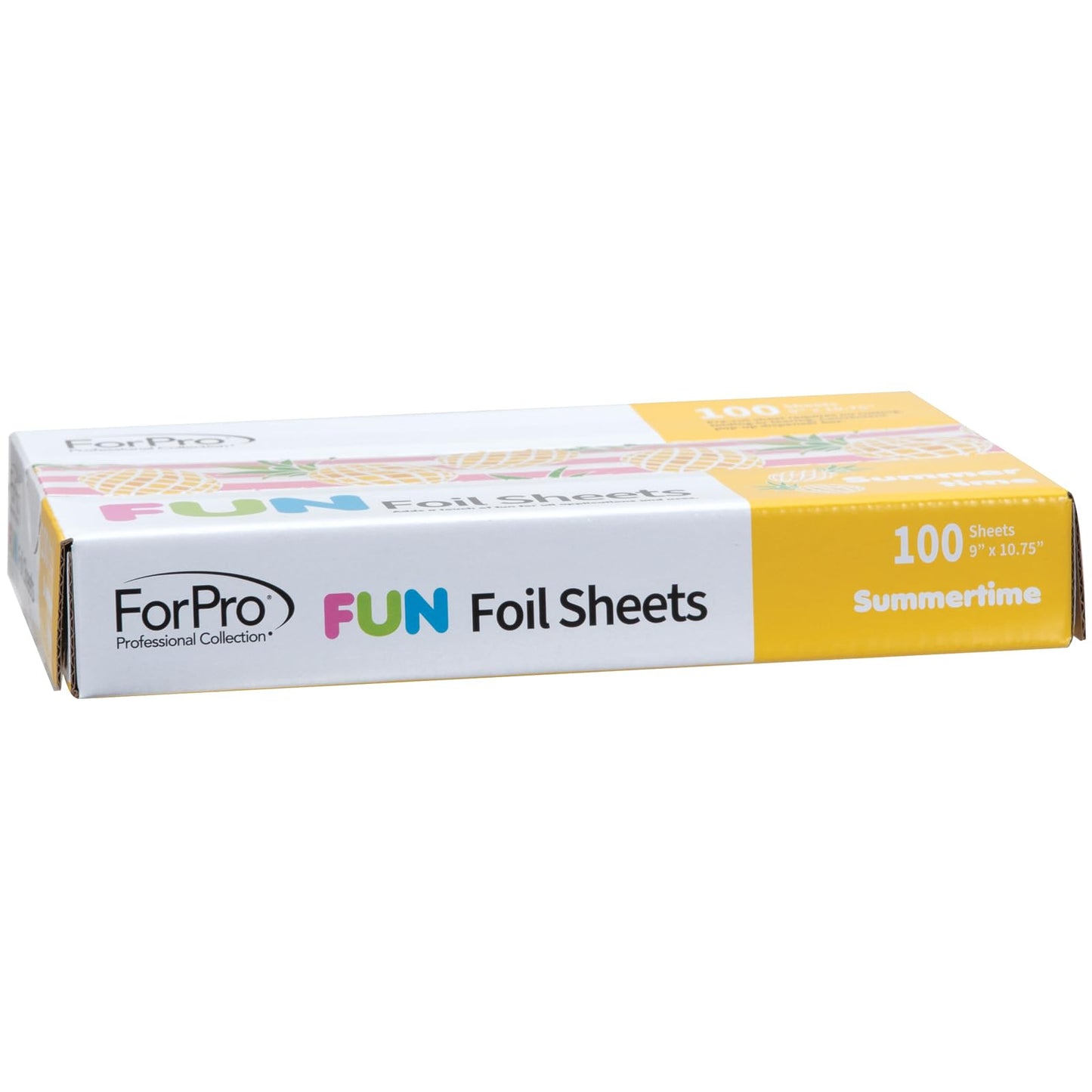 ForPro FUN Summertime 9" Foil Sheets, Aluminum Hair Foils for Color Application and Highlighting Services, Food Safe, Pop-Up Dispenser, 9” W x 10.75” Beauty & Personal Care ForPro Professional Collection