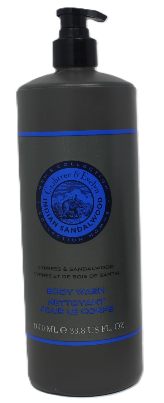 Crabtree & Evelyn INDIAN SANDALWOOD Body Wash 33.8 fl oz / 1000 mL Beauty & Personal Care Crabtree & Evelyn